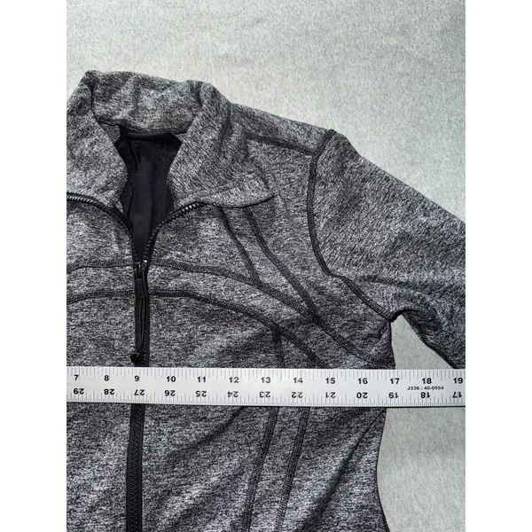 Lululemon Women's Define Jacket Gray Full Zip Long Sleeve Activewear Sz 10 - Image 7