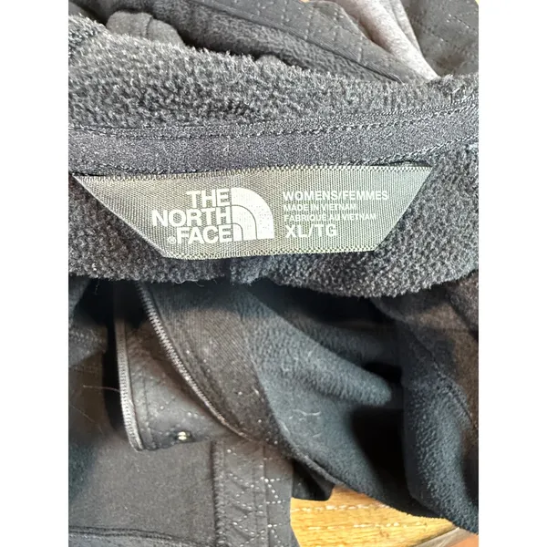 The North Face Recover Up Quilted Jacket Black Grey Longline Zip Up Womens XL - Image 5