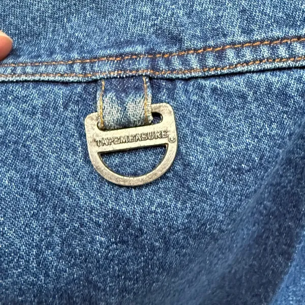Vintage Y2K Tapemeasure denim jean skort, size 12 - Image 3