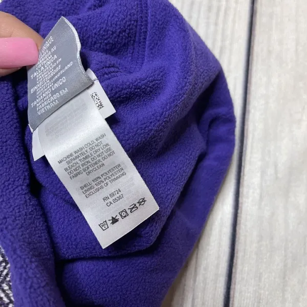 Columbia Women’s Beanie Purple White Design One Size‎ - Image 7