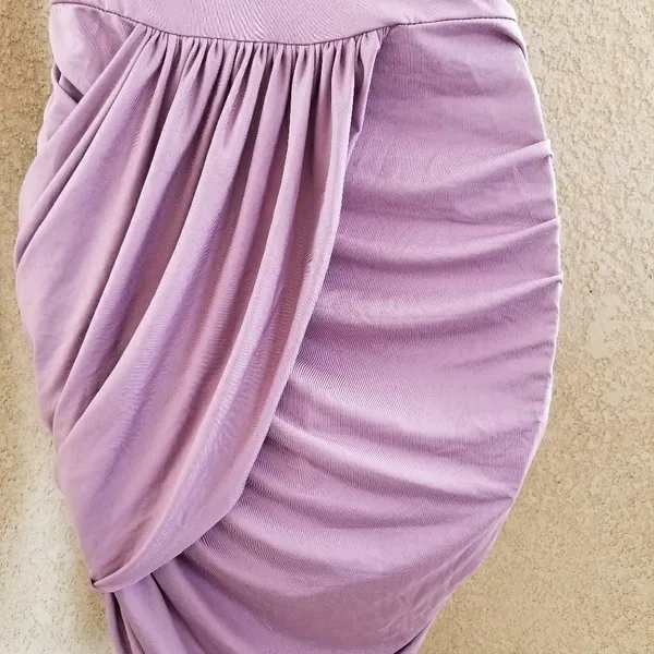 NWT Jennifer Taylor purple shoulder halter dress L - Image 6