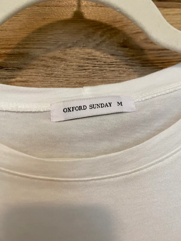 Oxford Sunday Shirt White Size M - Image 3