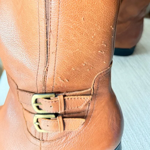 Naturalizer Jenson Women Round Toe Leather Brown Knee High Boot Sz9.5 like new - Image 8