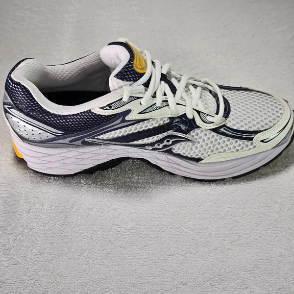 Saucony ProGrid Omni 9 White Navy Yellow Unisex Sneakers Size 9 NWOT - Image 7