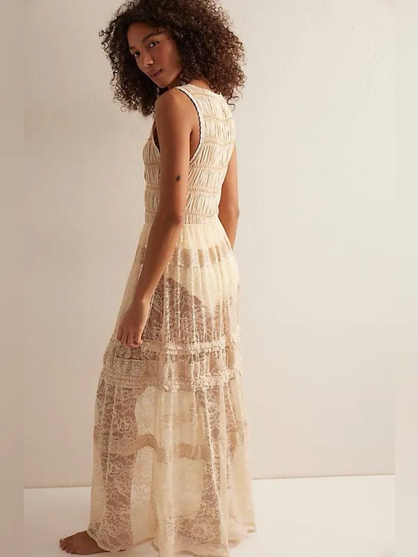 Free people Sweet Saloon Sleeveless Maxi Bodysuit - Image 2