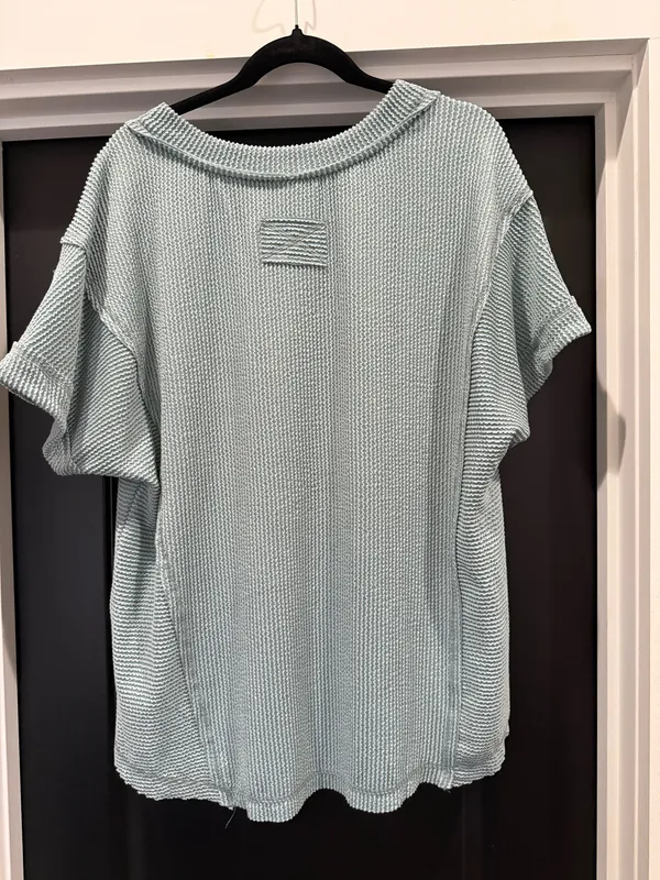 Palmetto Moon V-Neck Textured Shirt - Image 2