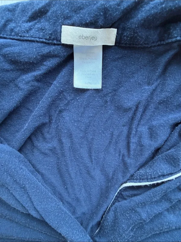 Eberjey Navy Pajama Set in Size M - Image 3