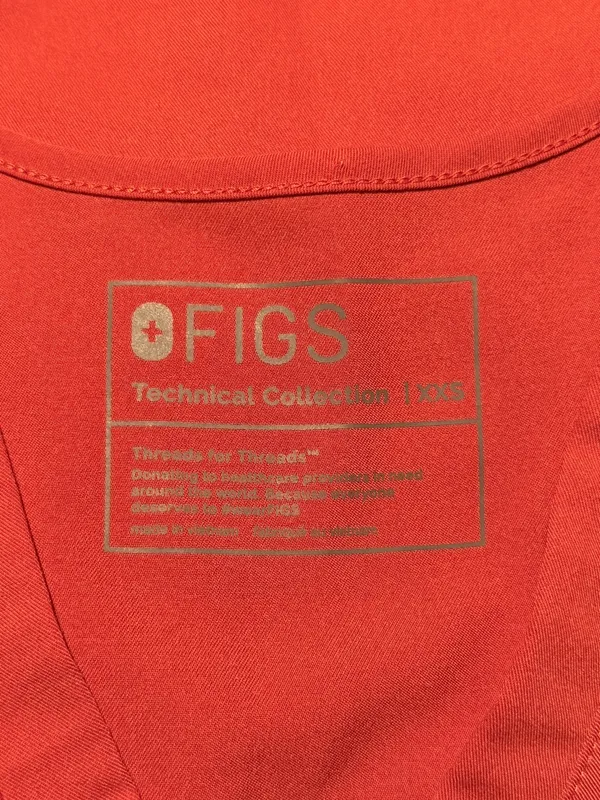 Figs Catarina Scrub Top Size XXS Clay - Image 4