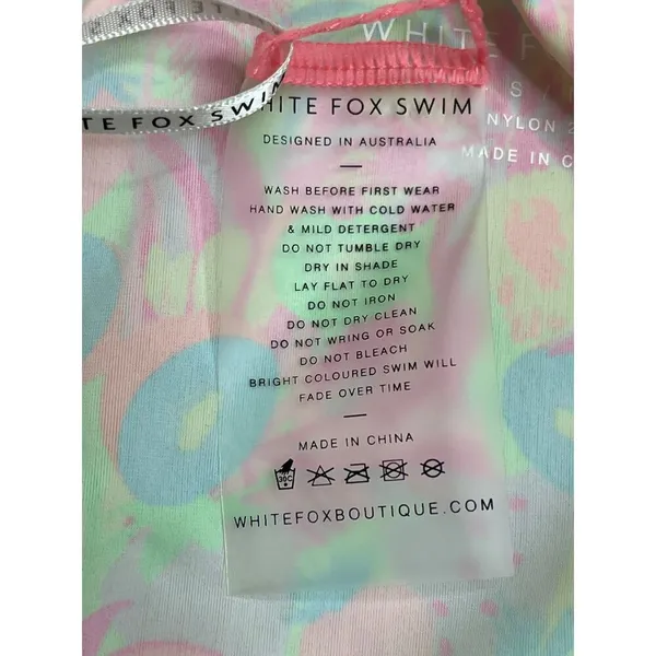 White Fox Copacabana bikini knotted Top Sweet Sunset Twist skirt, size medium - Image 11