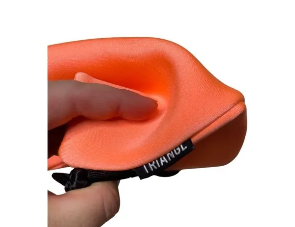Triangl neon orange neoprene swimsuit bag backpack OS. - Image 3