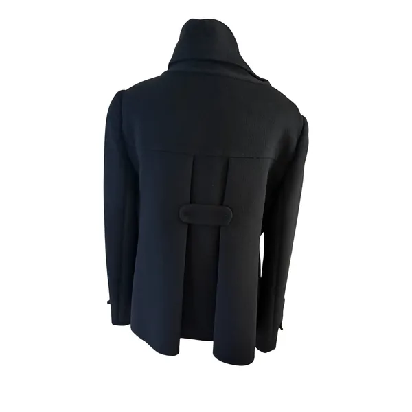 Prada Black Wool Angola Blend Jacket Size 44 US 8 - Image 3