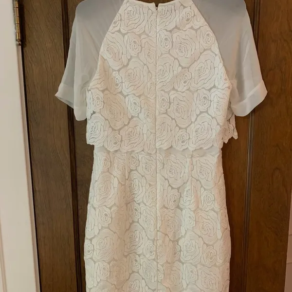 Reiss White Rosette Printed Calla Dress NWT - Image 6