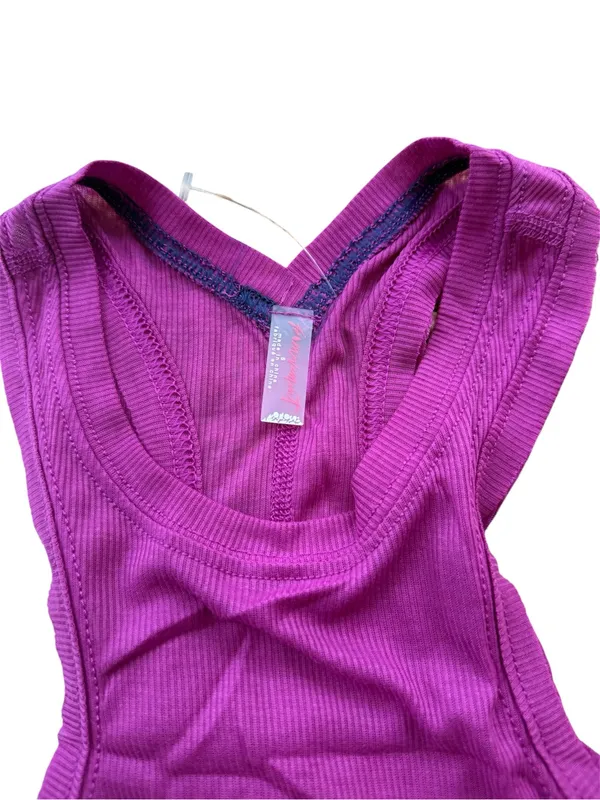 FP Movement by Free People Very Varsity Women's Ribbed Sheer Tank Top - Image 4