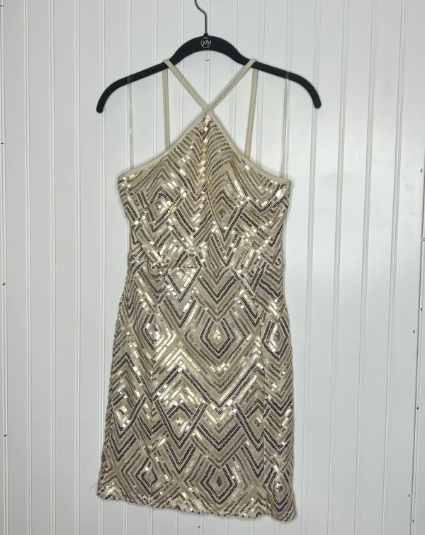 Crystal Doll Homecoming Sequin Bodycon Mini Dress Size 3 - Image 2