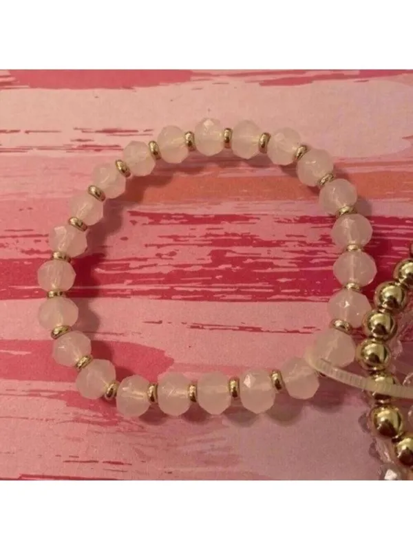 NWOT Set of 4 Beaded Stretch Bracelets - Image 7