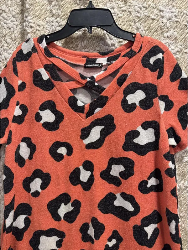 Hemish USA. Wrap V-neck and leopard print. Size L. - Image 2