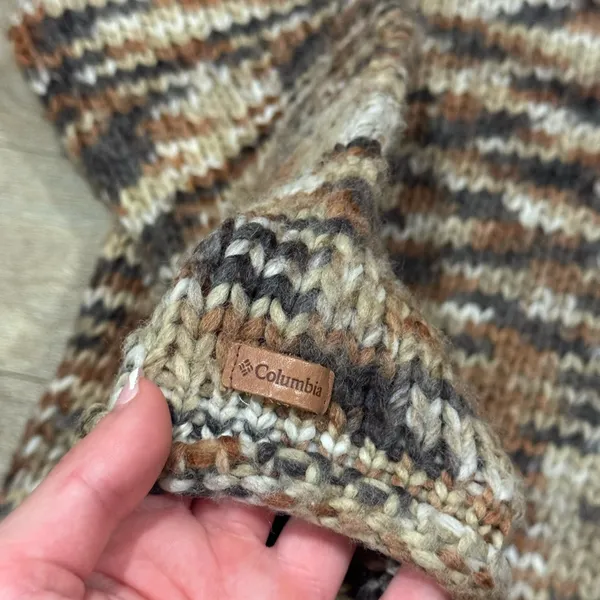 Columbia Multicolor Knit Sweater Turtleneck Wool Blend Size Large - Image 5