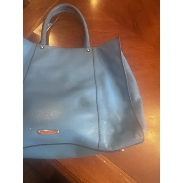 REBECCA MINKOFF BLUE LEATHER TOTE Bag - Image 12
