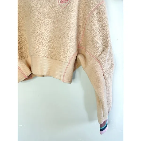 BDG‎ Urban Outfitters Women's M Crop Sherpa Fleece Varsity Streetwear Gorpcore - Image 9