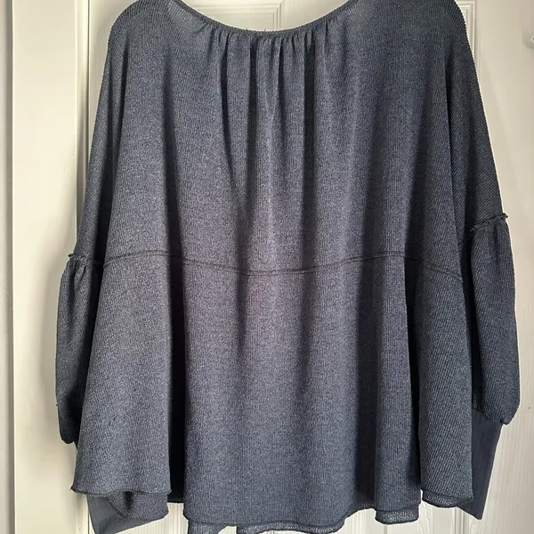 Free people Boho Blouse whimsical‎ flowy romantic size small balloon sleeve - Image 3