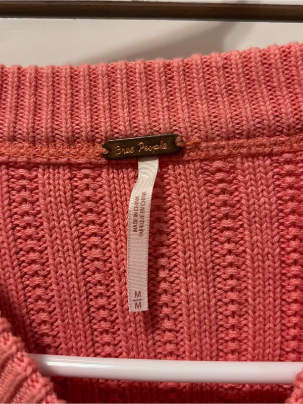 Free People All Yours Cardigan Pink - Image 4