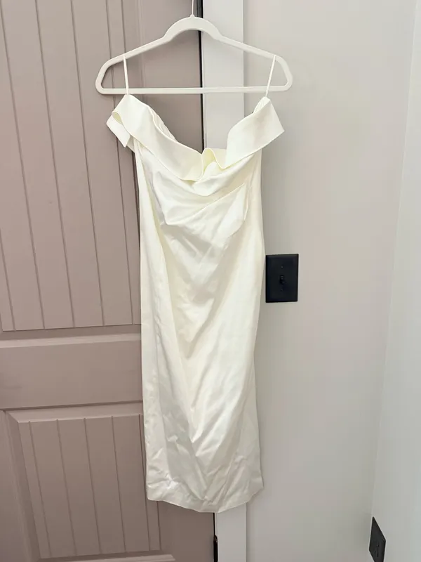 Aritzia TEN strapless satin dress  - Image 3