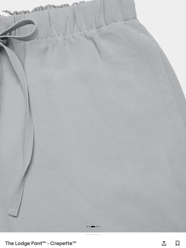 The Lodge Pant (short) ™ — Crepette™ Riverstone Gray - Image 3