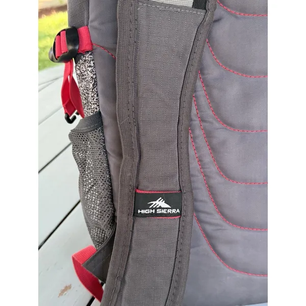 HIGH SIERRA Unisex Tactic Backpack 17” Laptop Pocket Gray Red Outdoor Travel Bag - Image 7
