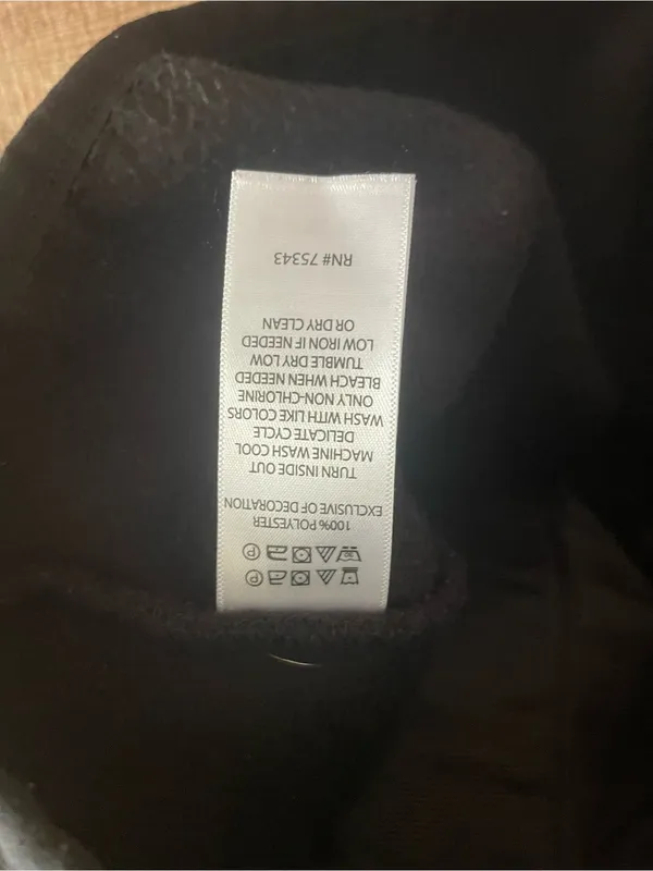 Dakini Black Fleece Vest Size Small - Image 4
