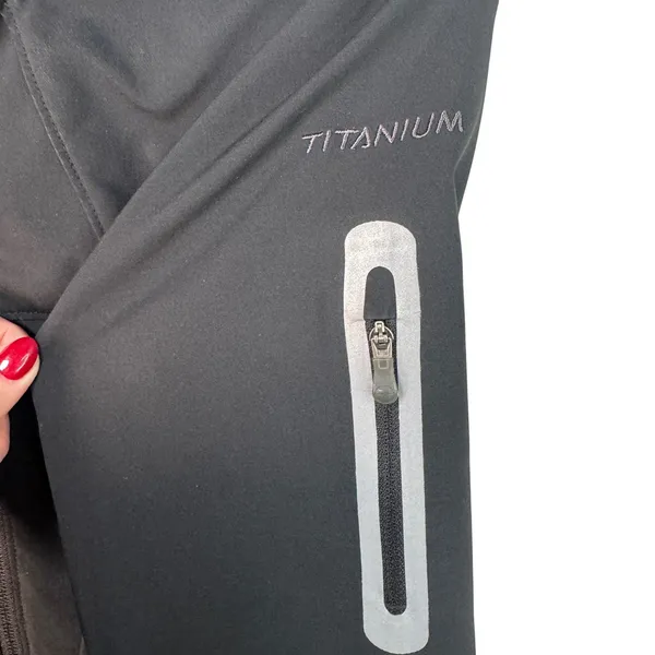 Columbia Titanium Softshell Jacket Womens Medium Black Full Zip‎ WL6593 Active - Image 9