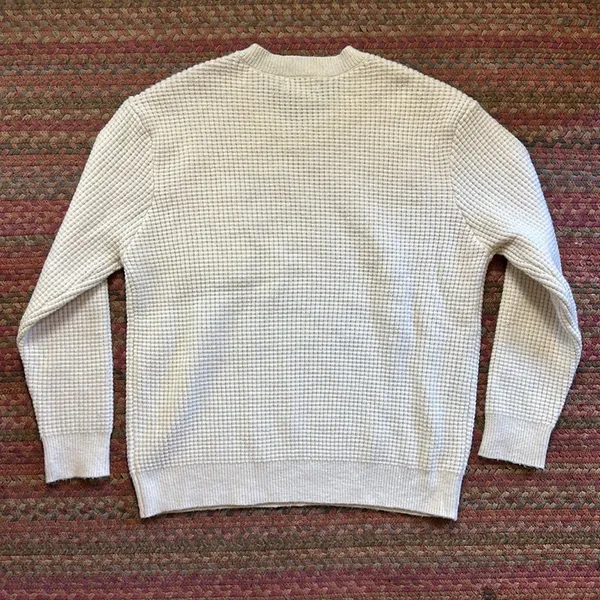 And Now This Cream Waffle Knit Pullover Pocket Sweater - Image 5