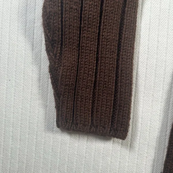 Jones New York Womens Small Brown Sweater Long Sleeve Knit Pullover - Image 7