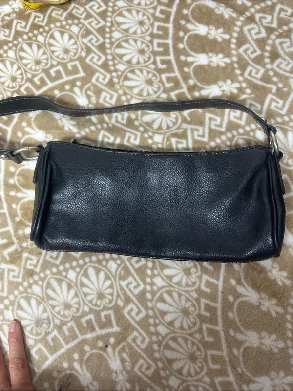 Nine West Black Shoulder Bag with Silver Hardware - Image 3