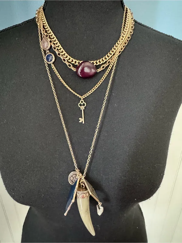 NWT Free People Gold Zella Layered Necklace ~ SOLD OUT - Image 3