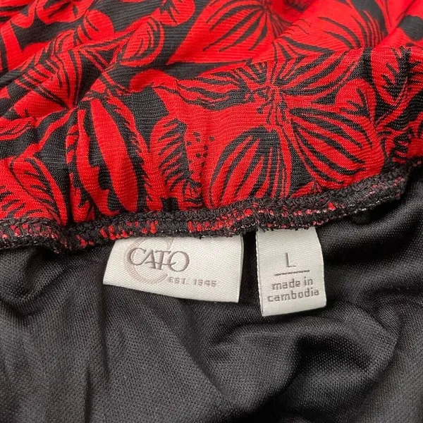 Cato Skirt Size Large Red Black Asymmetrical Whimsigoth Witchy Vamp Romantic - Image 5