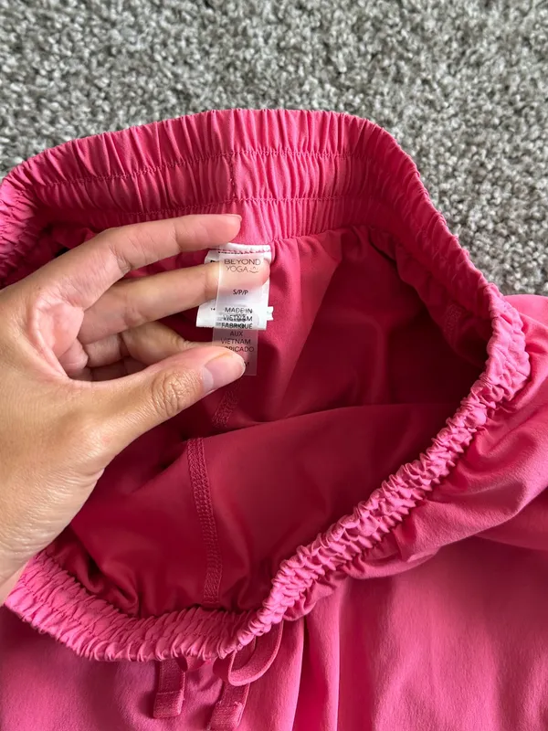 Beyond Yoga Hot Pink Drawstring Athletic Shorts - Image 3