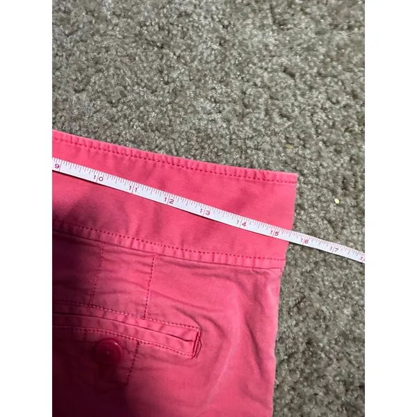 Juicy Couture Pink Sailor Shorts Women Size 2 Button Front Y2K Preppy Cuffed Hem - Image 5