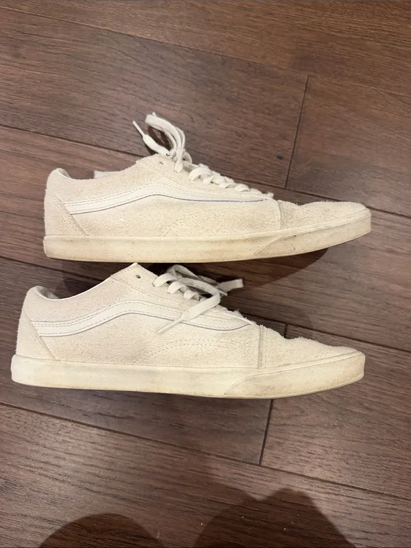 Vans-Old Skool Low Cream Woven l Sneaker US Women’s Size 9 Mens 7.5 - C72-002 - Image 6