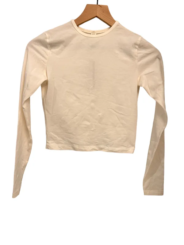 SKIMS New Vintage Crop Long Sleeve T-Shirt Marble - Small NWT - Image 11