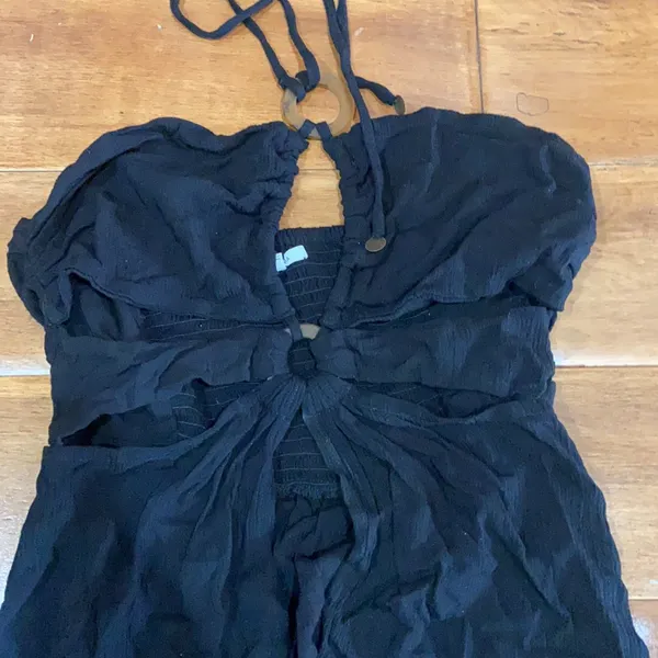 Tularosa Black tie cover up Dress - Image 2