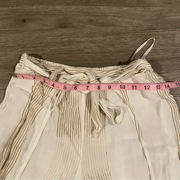 Faithfull the Brand Es Torrent Striped Split Leg Pants Medium - Image 4