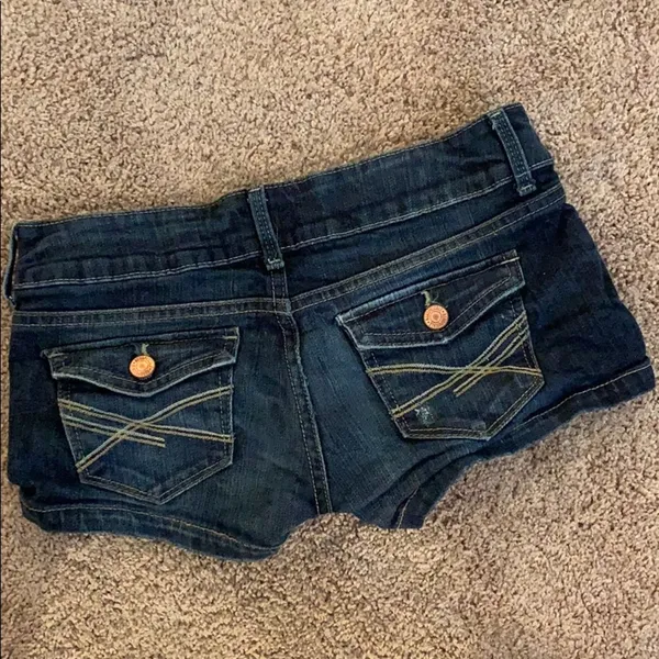 Aeropostale denim distressed mini shorts - Image 3