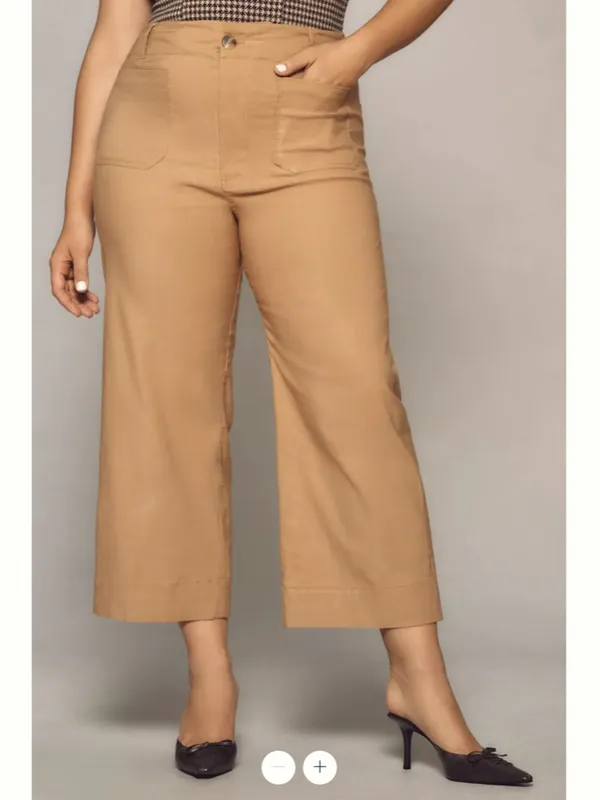 Anthropologie Maeve The Colette Cropped Wide-Leg Trousers - Image 6