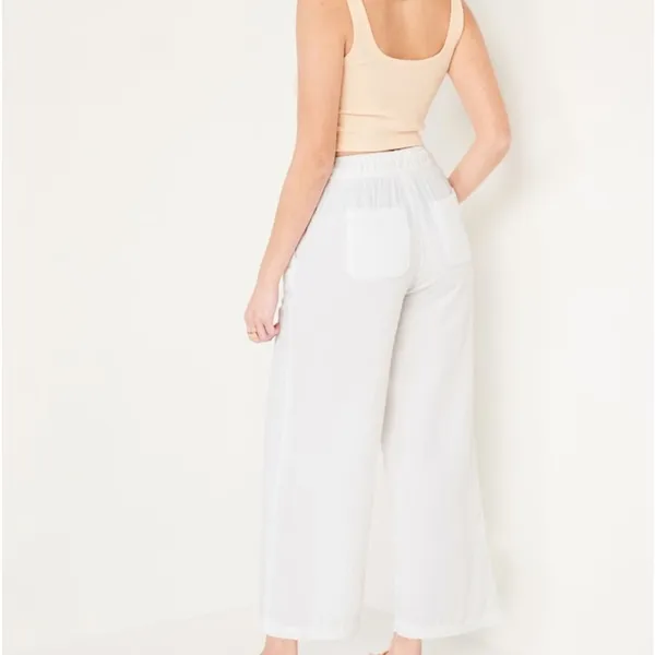 Old navy New High-Waisted Textured Soft‎ Pants - Image 2