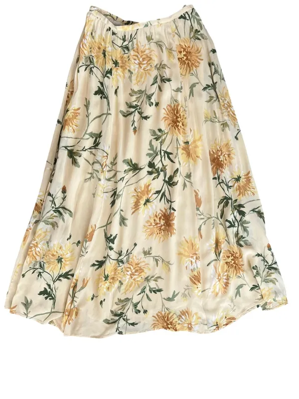 Reformation Women’s Lisette Top Gemma Maxi Skirt Honeyglow Floral Yellow Set 6 - Image 13