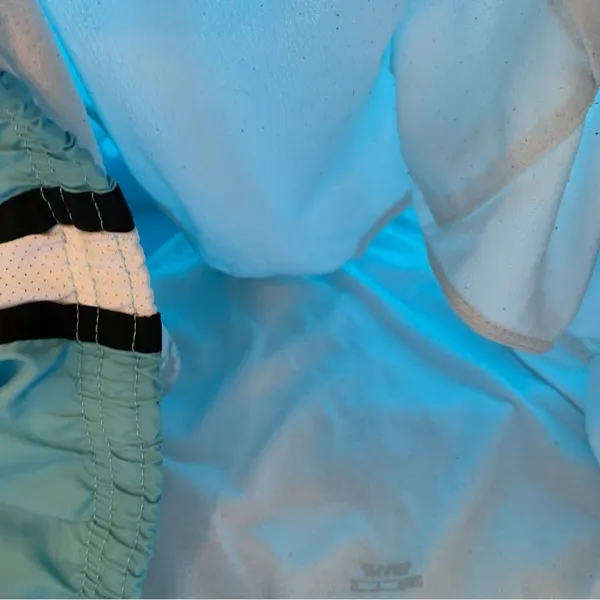 NIKE Dri-Fit Blue/White Brief-Lined Athletic Running Shorts - Size Large - Image 7