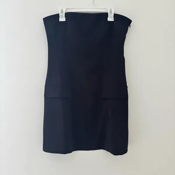 Peppermayo Allora Strapless Black Mini Dress with Pockets - Image 2