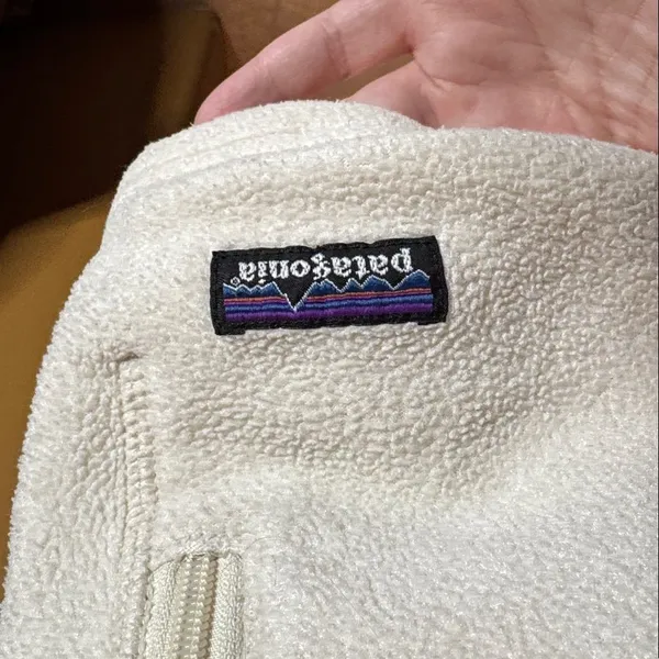 Patagonia Synchilla Cream Fleece Vest Women’s Size Small Zip Up - Image 6