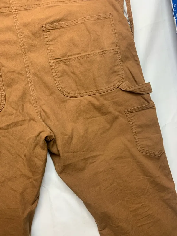 Carhartt women's size XL short loose fit Duck Canvas Bib Overalls - Image 10