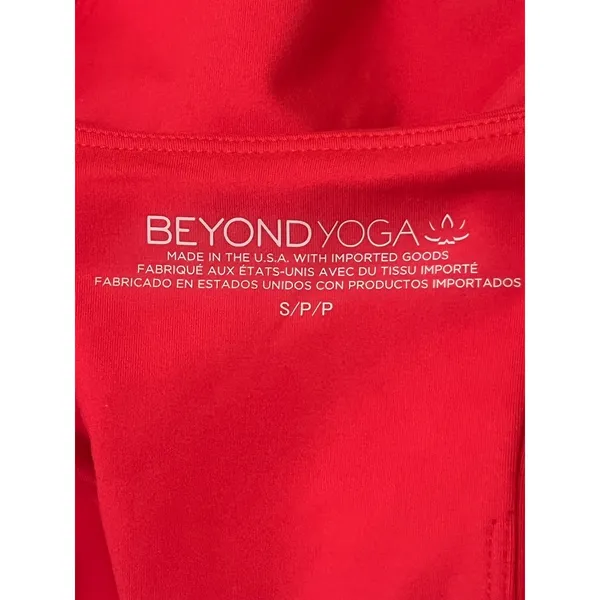 Beyond Yoga Tank Top Women Small Red NEW Racerback Cropped - Image 2